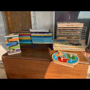 Lakeshore Learning puzzles, Melissa and Doug puzzles